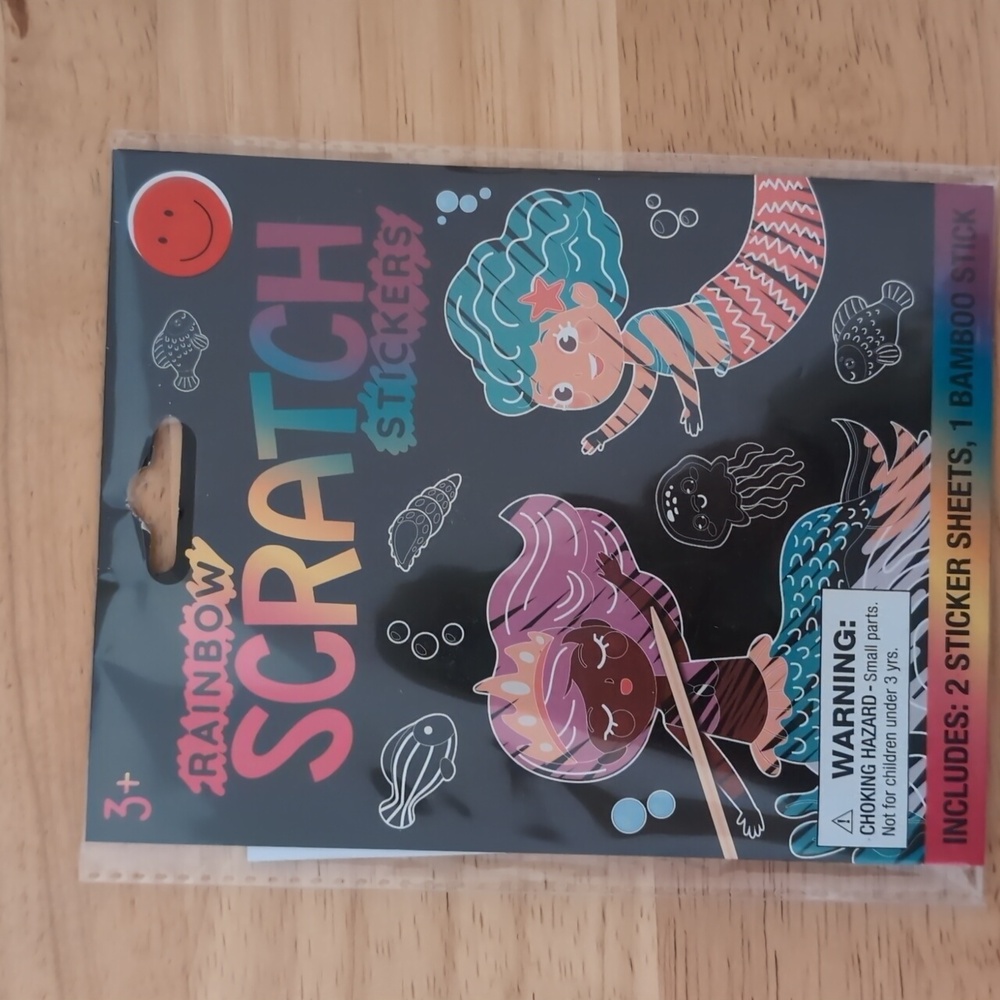 Rainbow Scratch Stickers for Kids New